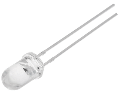 LED 5mm kirkas 43000-60000mcd lämmin valkoinen (OSM54P5111A)