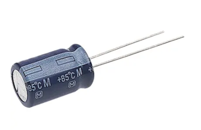 Elektrolyyttikondensaattori low-ESR pystymalli 22uF 100V R-2,5