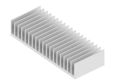 Jäähdytyslevy 1,4°K/W 75x130x25mm (SK463 75 AL) *