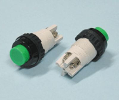 Painike sulkeutuva 2xOFF-(ON) 2A 250Vac vihreä