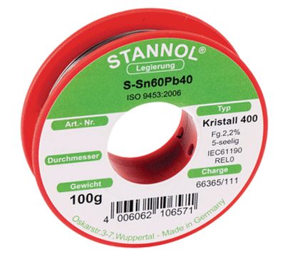 Juotostina Sn60/Pb40 1,0mm 100g (VAIN AMMATTIKÄYTTÖÖN)