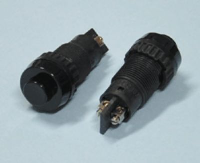 Painike avautuva 1xON-(OFF) 2A 250Vac musta