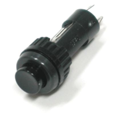 Painike sulkeutuva 1xOFF-(ON) 0,1A 24Vac musta