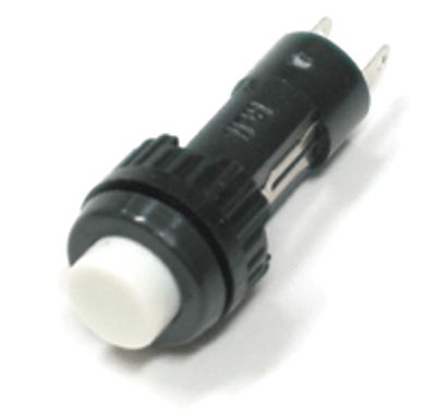 Painike, sulkeutuva 1xOFF-(ON), 0,1A 24Vac, valkoinen