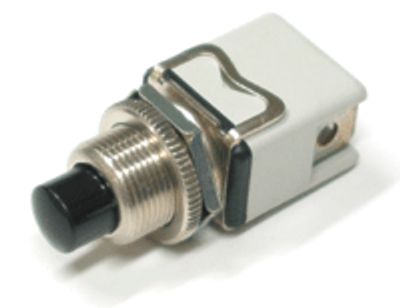 Painike, avautuva 1xON-(OFF), 4A 250Vac, musta