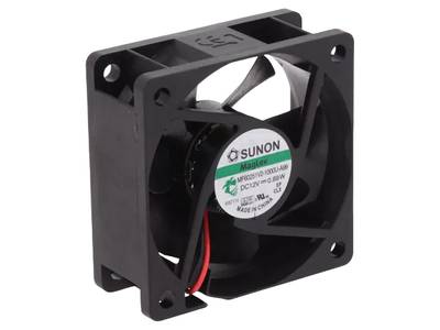 DC-laitetuuletin 60x60x25mm 12Vdc