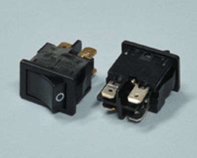 Keinuvipukytkin valolla 4A 2xON-OFF vihreä