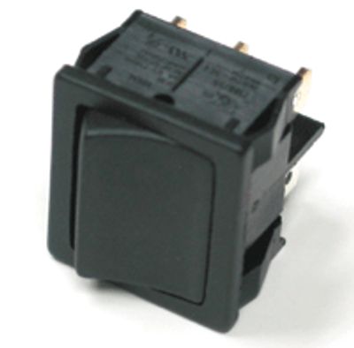 Keinuvipukytkin 6A 2xON-ON musta