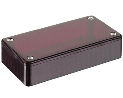 Muovikotelo 100x50x25mm punainen/läpikuultava (1591ATRD)