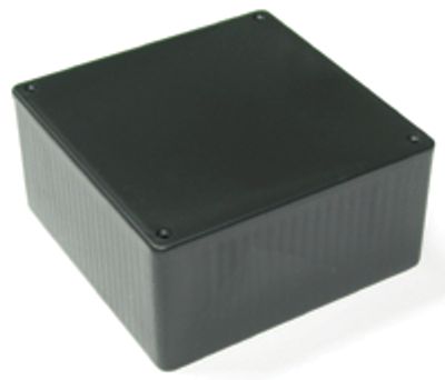 Muovikotelo 120x120x59mm musta