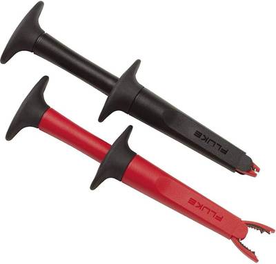 Tartuntamittapääpari 4mm turvabanaaniliittimelle, punainen/musta Tartuntamittapääpari 4mm turvabanaaniliittimelle, punainen/musta
