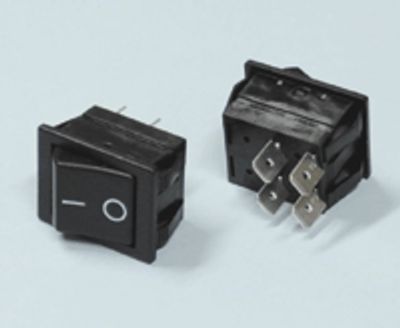 Keinuvipukytkin 16A 250Vac 2xON-OFF musta