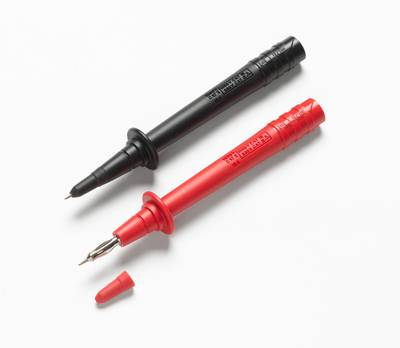 Mittauspuikkopari 4mm turvabanaaniliittimille, punainen/musta Mittauspuikkopari 4mm turvabanaaniliittimille, punainen/musta