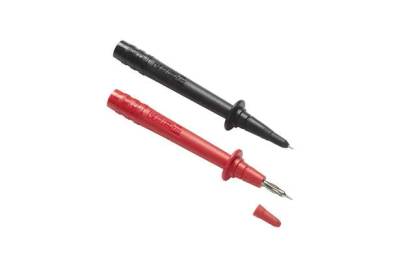Mittauspuikkopari 4mm turvabanaaniliittimille, punainen/musta