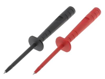 Mittauspuikkopari 4mm turvabanaaniliittimille, punainen/musta