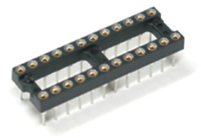 IC-holkkikanta kullattu 24-napainen kapea (7,62mm)