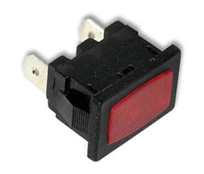 Hohtolamppukaluste 230Vac punainen Hohtolamppukaluste 230Vac punainen