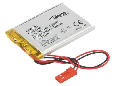 Li-Po-akku 3,7V 980mAh Li-Po-akku 3,7V 980mAh