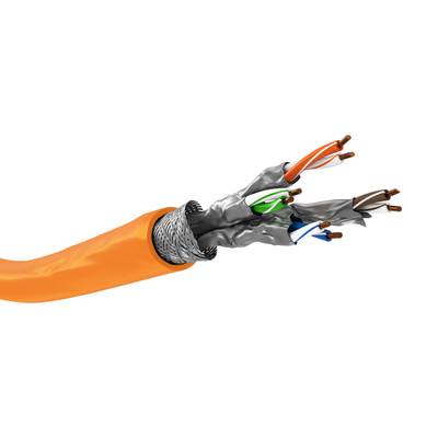 LAN-asennuskaapeli Cat7a (solid) S/FTP oranssi 100m/rulla LAN-asennuskaapeli Cat7a (solid) S/FTP oranssi 100m/rulla