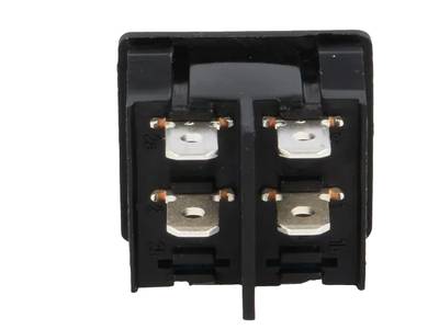 Keinuvipukytkin valolla 6A 2xON-OFF punainen Keinuvipukytkin valolla 6A 2xON-OFF punainen