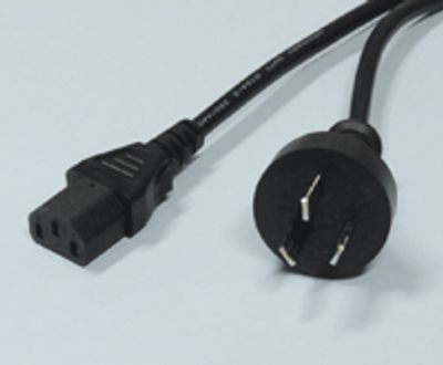 Kojeliitosjohto AUSTRALIA/IEC320 musta 1,8m