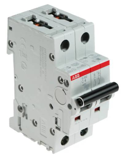 Johdonsuojakatkaisija C 4A 2-napainen 400Vac/125Vdc Johdonsuojakatkaisija C 4A 2-napainen 400Vac/125Vdc