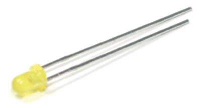 LED 3mm 20mcd keltainen