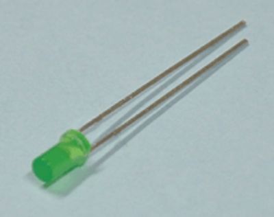LED "flat-top" 3mm 1-4mcd vihreä (LL-304GD2Y)