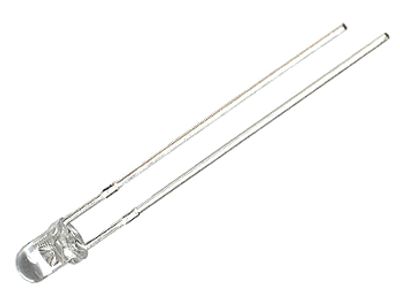 LED 3mm kirkas/sininen 2200mcd