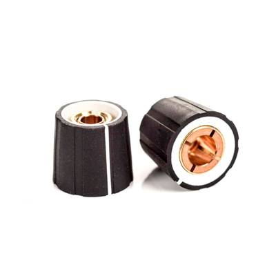 Laitenuppi 4mm/15mm sof touch musta viivalla