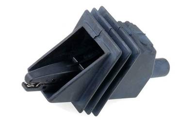 Hauenleukaliitin 4mm turvabanaaniliittimelle Cat0 5000V musta
