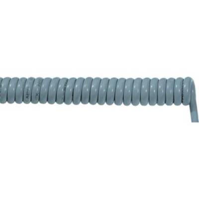 Kierrejohto 2x0,75mm² PUR 300mm/1200mm harmaa