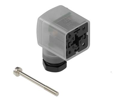 Venttiilipistoke A-sarja LED-merkkivalolla 2+1-nap. 230Vac M16