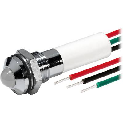 LED-merkkilamppu johdoilla 24Vdc punainen/vihreä/keltainen 8mm (19TR0A24/6)