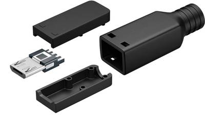 Micro-USB-B -liitin johtoon USB2.0 0,5A