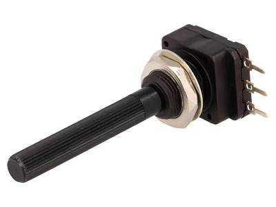 Hiilipotentiometri piirilevylle 6mm mono (0,2W) Hiilipotentiometri piirilevylle 6mm mono (0,2W)