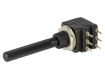 Hiilipotentiometri piirilevylle 6mm stereo (0,2W) Hiilipotentiometri piirilevylle 6mm stereo (0,2W)