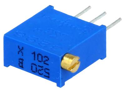 Cermet-monikierrostrimmeripotentiometri pystymalli (0,5W)