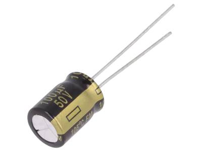 Elektrolyyttikondensaattori pystymalli Low ESR (PS-sarja)