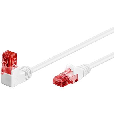 Cat6-liitäntäkaapeli kulma/suora suojaamaton U/UTP valkoinen Cat6-liitäntäkaapeli kulma/suora suojaamaton U/UTP valkoinen