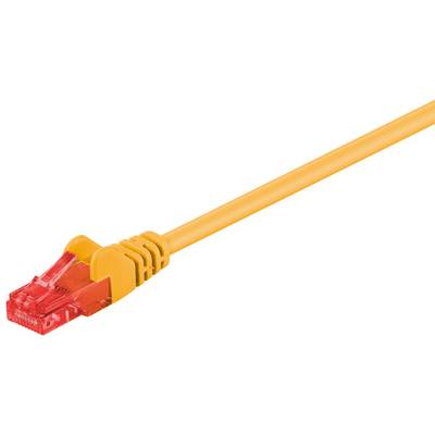 Cat6-liitäntäkaapeli suojaamaton (UTP) keltainen