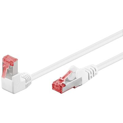 Cat6-liitäntäkaapeli kulma/suora suojattu S/FTP harmaa
