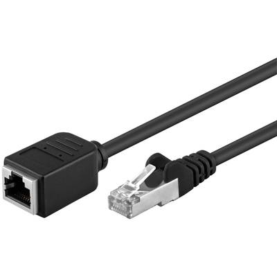 Cat5e-jatkojohto suojattu F/UTP musta