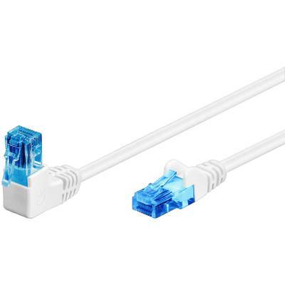Cat6a-liitäntäkaapeli kulma suojaamaton (U/UTP) valkoinen Cat6a-liitäntäkaapeli kulma suojaamaton (U/UTP) valkoinen
