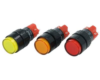 Painike LED-merkkivalolla 1xON-(ON) LED/230Vac/dc (16mm)