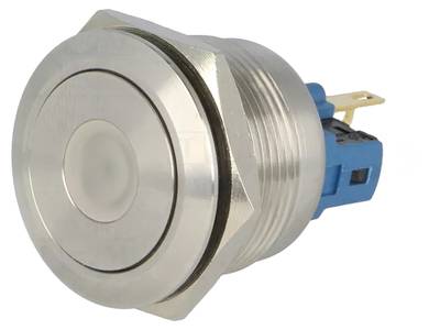 Painike LED-merkkivalolla 1xNO/1xNC 5A IP65 24Vdc (22mm)