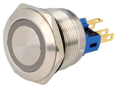 Painike LED-merkkivalolla 1xNO/1xNC 5A IP65 12Vdc (22mm) Painike LED-merkkivalolla 1xNO/1xNC 5A IP65 12Vdc (22mm)