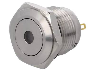Painike LED-merkkivalolla 1xOFF-(ON) 2A  IP65 12Vdc (16mm)