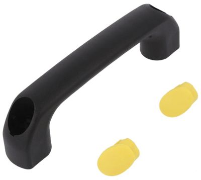 Laitekahva polyamidi 120x34mm musta/keltainen *