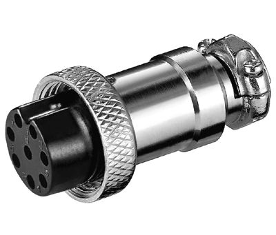 Moninapaliitin 8-napainen pistoke naaras